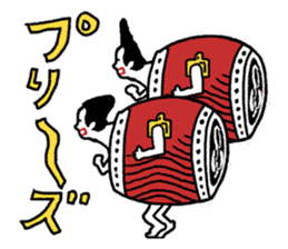 Japanese drum Sticker sticker #9033462