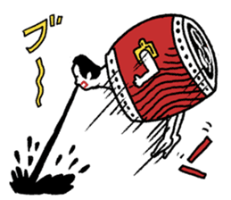 Japanese drum Sticker sticker #9033466
