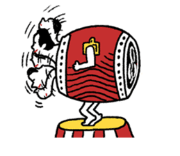 Japanese drum Sticker sticker #9033467