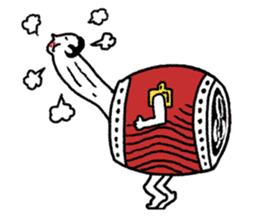 Japanese drum Sticker sticker #9033468