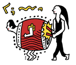 Japanese drum Sticker sticker #9033471