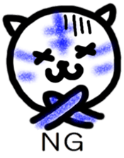 Cute cat Thai and Japanese sticker #9034424