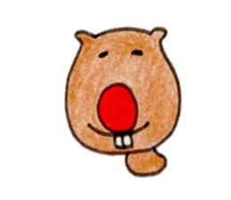 Animal our front teeth sticker #9034885