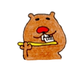 Animal our front teeth sticker #9034914