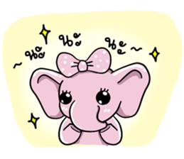 elephant pastel sticker #9035083