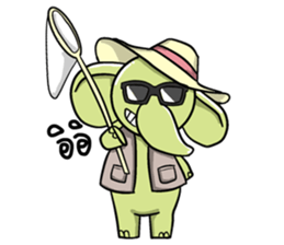 elephant pastel sticker #9035084