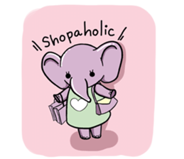 elephant pastel sticker #9035085