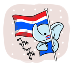 elephant pastel sticker #9035086