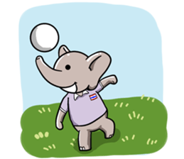 elephant pastel sticker #9035087
