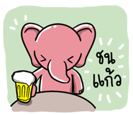 elephant pastel sticker #9035089