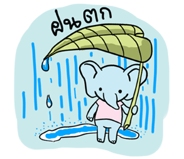 elephant pastel sticker #9035093