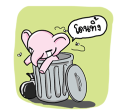 elephant pastel sticker #9035096