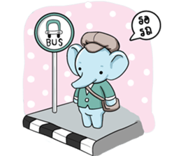elephant pastel sticker #9035101