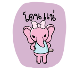 elephant pastel sticker #9035103