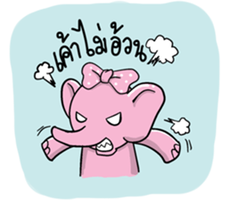 elephant pastel sticker #9035107