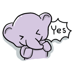 elephant pastel sticker #9035108