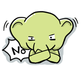 elephant pastel sticker #9035109