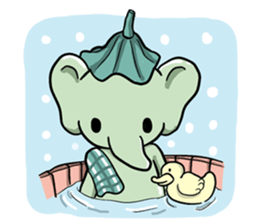 elephant pastel sticker #9035112