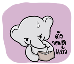 elephant pastel sticker #9035118