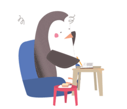 Little French Pingu sticker #9035233