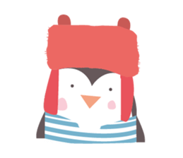 Little French Pingu sticker #9035238