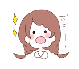 Braid girls 2 sticker #9035471