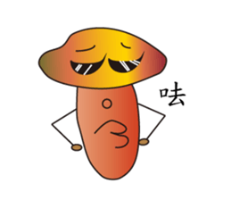 full full mushroom sticker #9035816