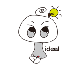 full full mushroom sticker #9035820