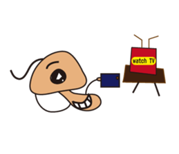 full full mushroom sticker #9035825