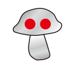 full full mushroom sticker #9035826