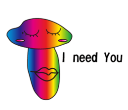 full full mushroom sticker #9035832