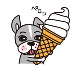 Winter  of dog Baron of my home sticker #9035945