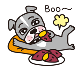 Winter  of dog Baron of my home sticker #9035946