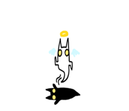Gamer Cat ghost8 sticker #9036807