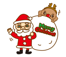 Winter Sticker of toy poodle "Captain" sticker #9036809