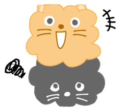 pomeranian riku and coo sticker #9037694