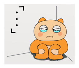 cream panda 1 sticker #9037912