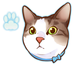 cat that omame and adzuki  2 sticker #9037928