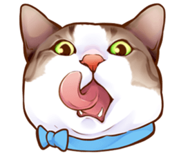 cat that omame and adzuki  2 sticker #9037929