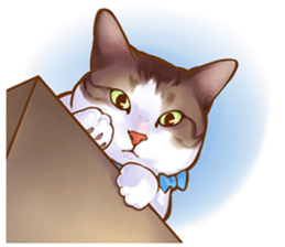 cat that omame and adzuki  2 sticker #9037937