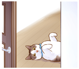 cat that omame and adzuki  2 sticker #9037949