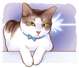 cat that omame and adzuki  2 sticker #9037952