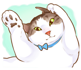 cat that omame and adzuki  2 sticker #9037957