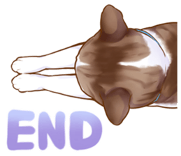 cat that omame and adzuki  2 sticker #9037964