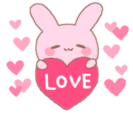 Love rabbit -AISARE USAGI- sticker #9038454