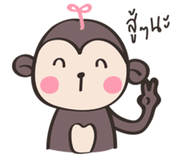 Chubby Mo-monkey sticker #9038983