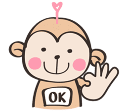 Chubby Mo-monkey sticker #9038990