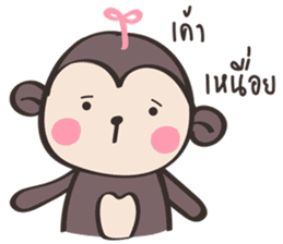 Chubby Mo-monkey sticker #9039006