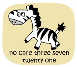 Chinese English Chinglish and Animal sticker #9039643