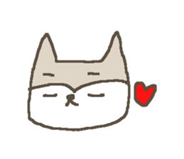 Simple dog Shiba sticker #9040015